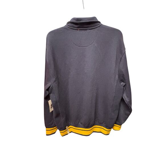 Champion 1919 Physical Education Polo Sweatshirt Navy Yellow Trim Size S - Picture 4 of 6